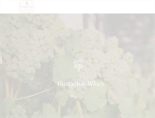 Tablet Screenshot of humanitaswines.com